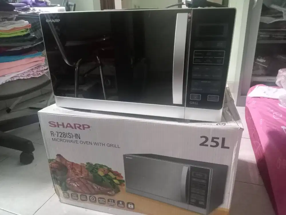 Jual Sharp Microwave 25L with Grill Type R-728(S)-IN ISTIMEWA