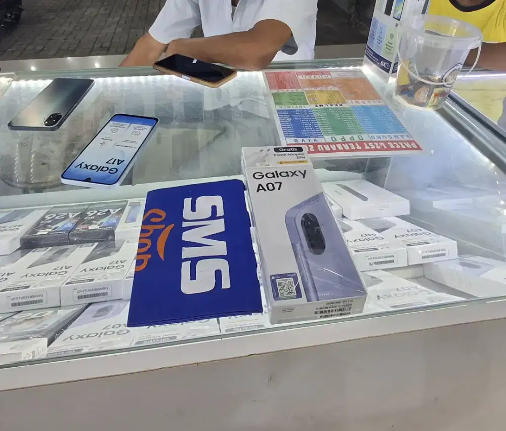 SAMSUNG A07 RAM 4GB INTERNAL 128GB