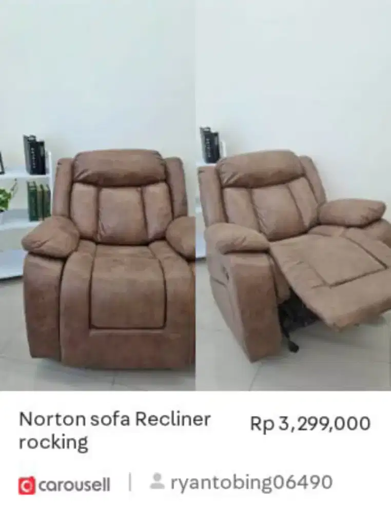 Norton sofa Recliner rocking