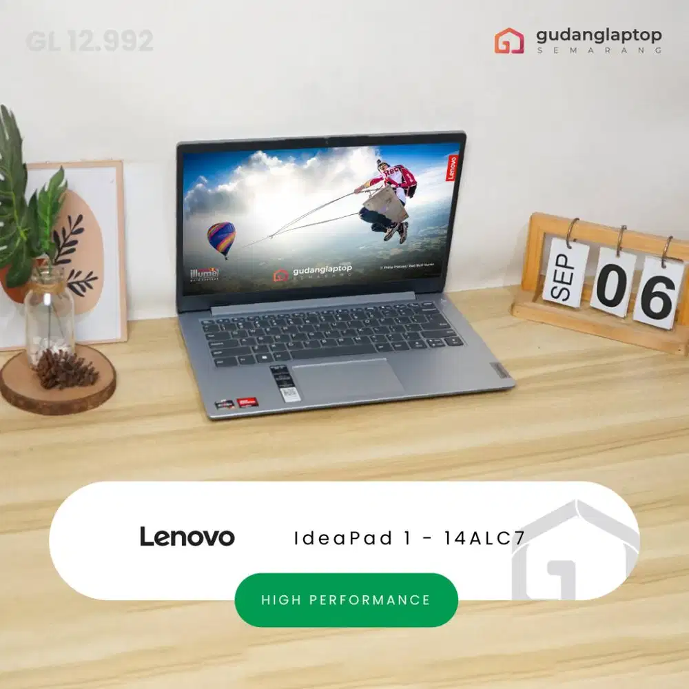 LENOVO IdeaPad 1 - 14ALC7 Garansi Resmi AMD Ryzen 5 - 5500U 16/512