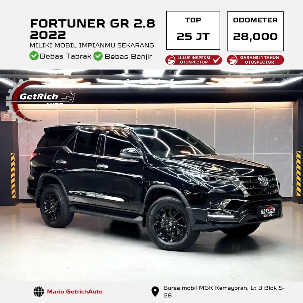 DP 20 JT FORTUNER 2.8 GR SPORT 2022