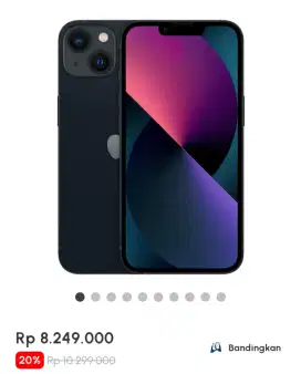 iPhone 13 128Gb Garansi iBox Bisa Cash/Kredit ACC 3 Menit TANPA DP