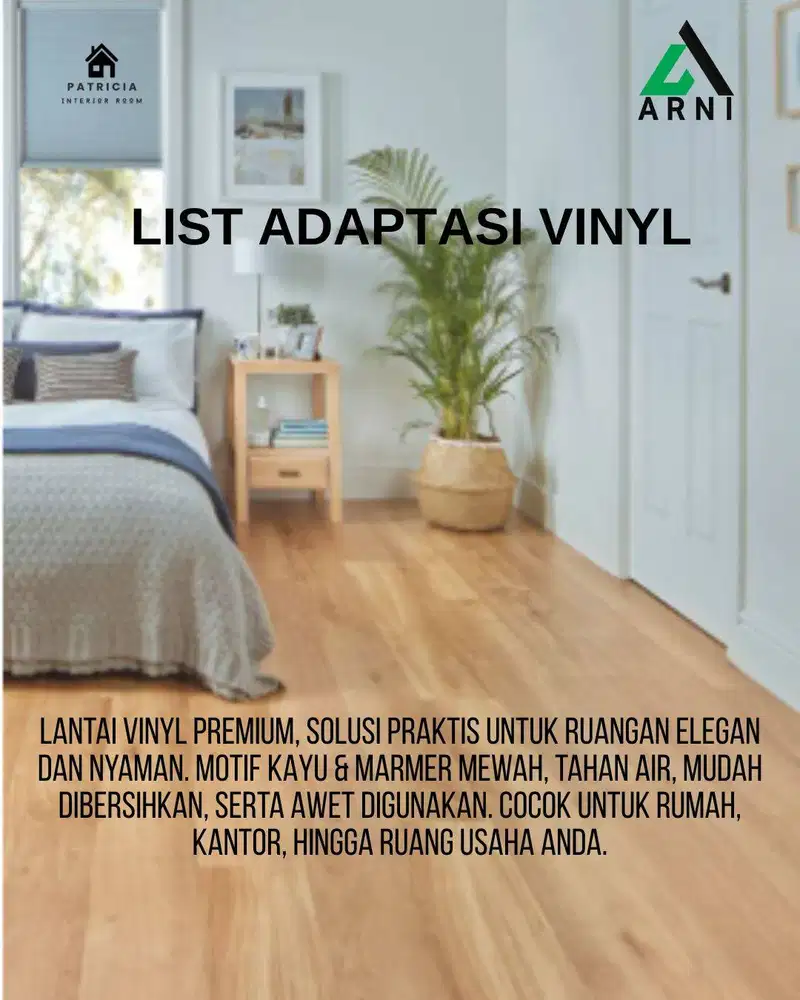 List Adaptasi Lantai Vinyl | Aksesoris lantai 3mm