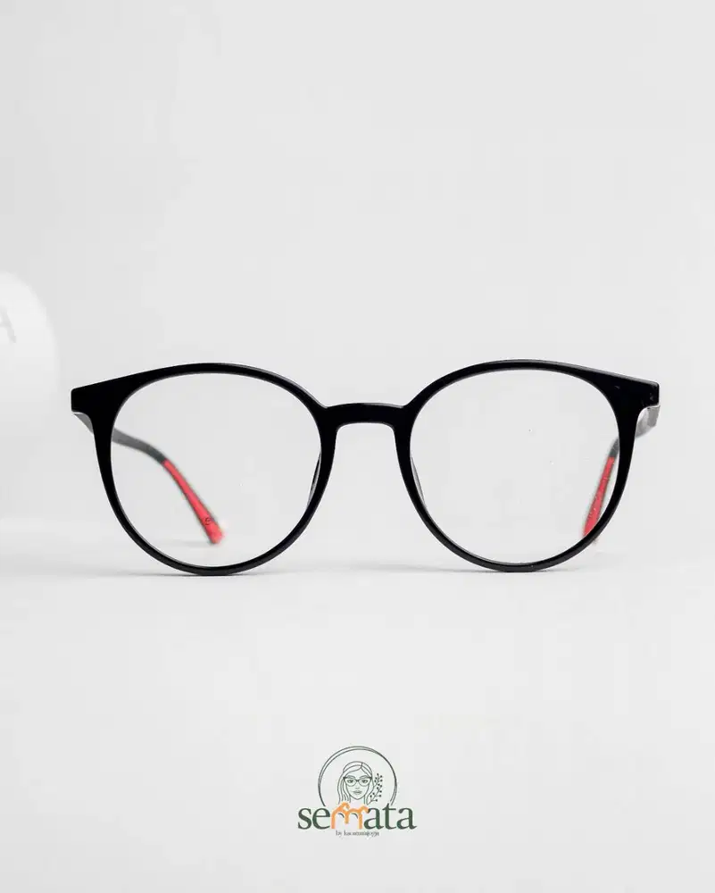 Semata Eyewear - Kacamata Semi Bulat Minimalis Tangkai Lentur - UMA 05