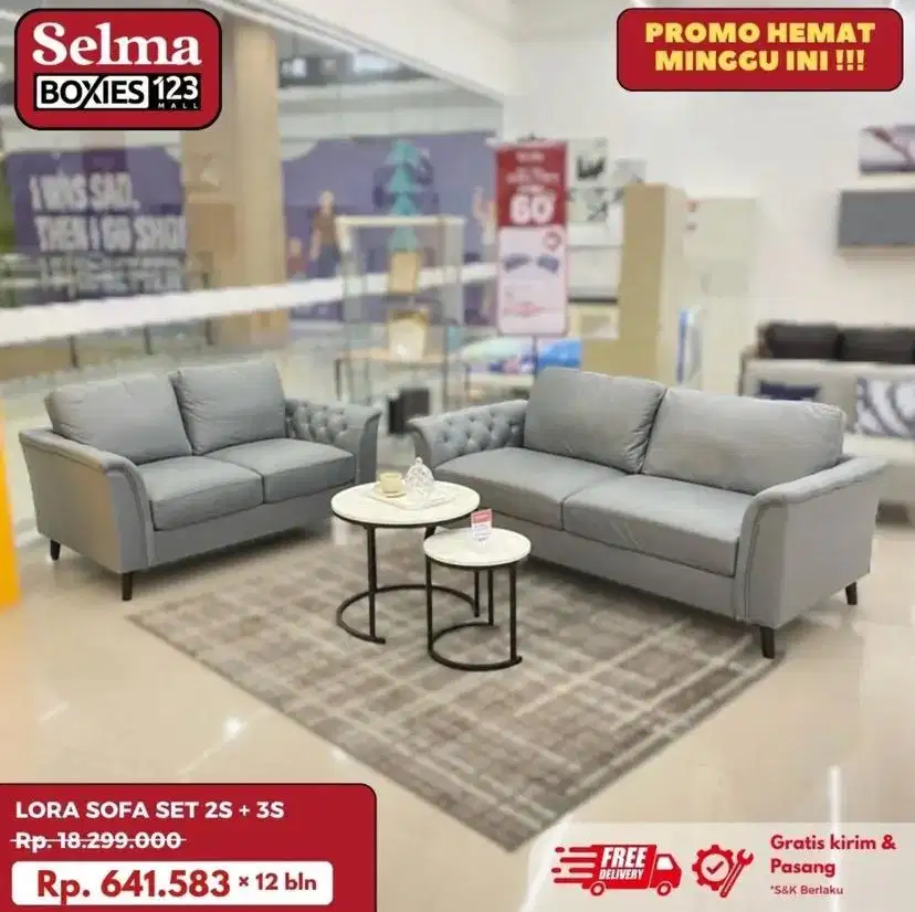 Sofa set ruang tamu selma