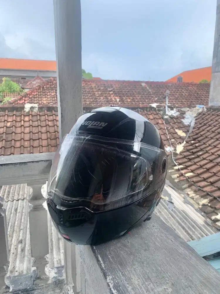 Jual Helm Nolan Fullface Modular Black Glossy Bekas
