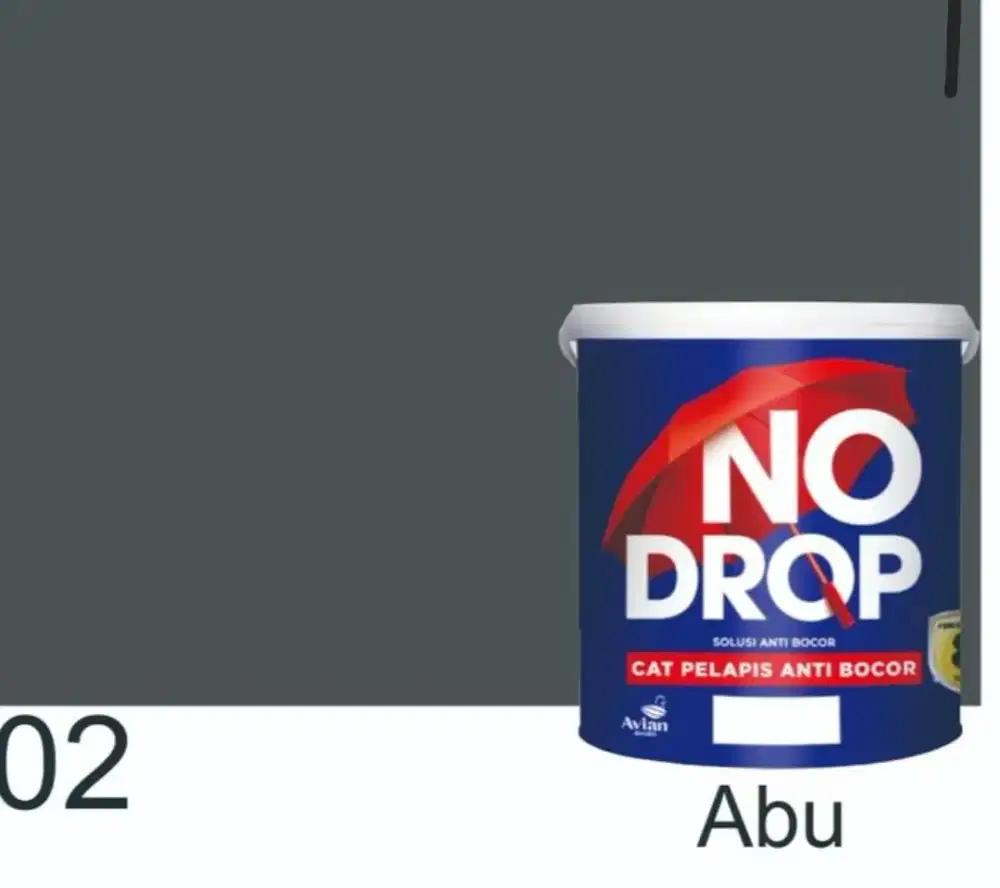 No drop warna abu abu