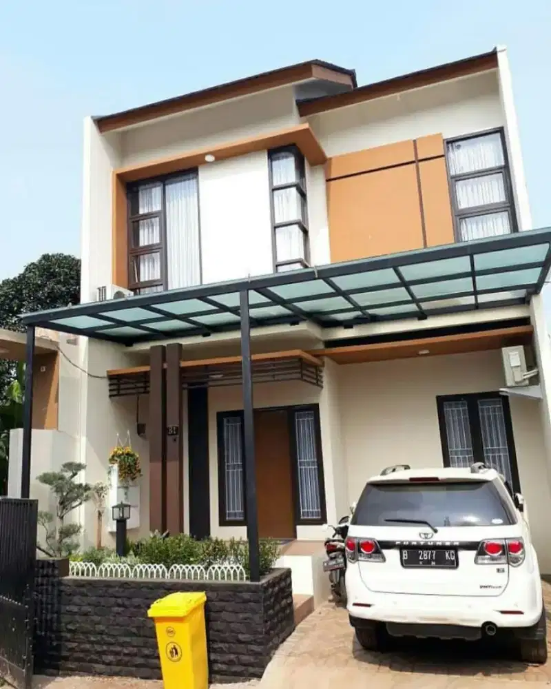 kanopi kaca bergaya & modern