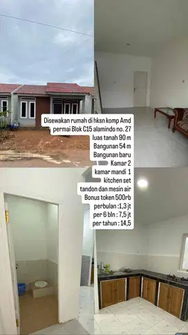 disewakan rumah di komp amd permai blok c 15