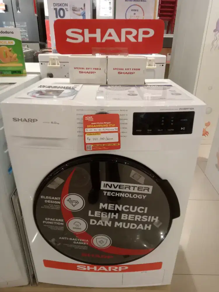 SHARP WASHMACH FROUNT LOADING 8KG
