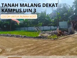 Tanah Kos Malang Strategis dekat Kampus UIN Free Design, Bisa Angsuran