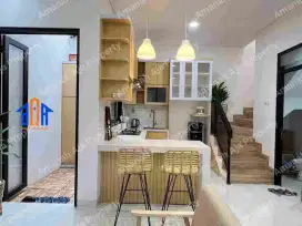 Rumah Furnished Siap Huni Jalan Lebar Dekat Tol Limo