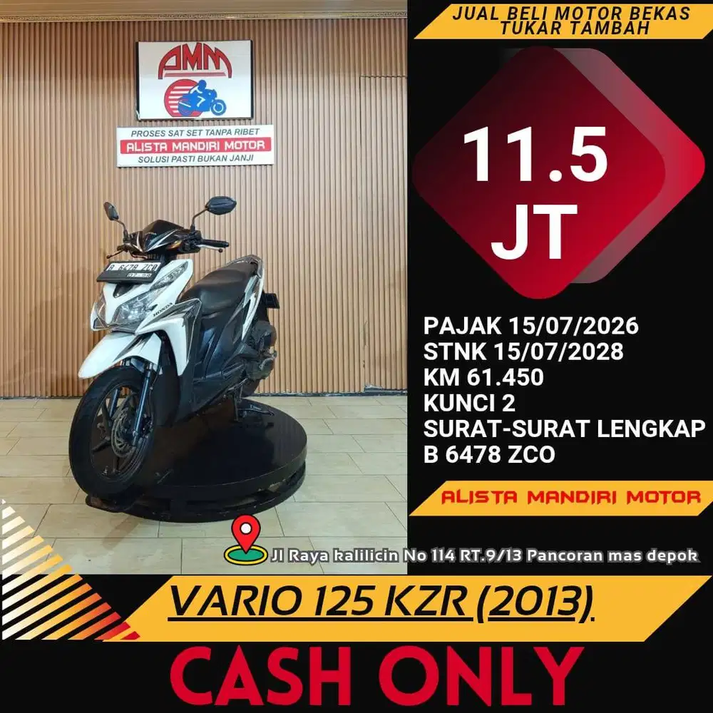 VARIO 125 KZR TH 2013 PAJAK ON FULL ORI BISA CASH / TUKAR TAMBAH