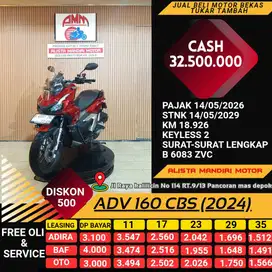 HONDA ADV CBS TH 2024 PLAT DEPOK PAJAK ON BISA CASH / KREDIT