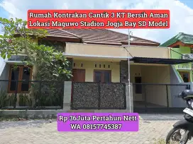 Rumah Disewakan Jogja Bay Maguwo Stadion Cantik Minimalis 35Jt Nett