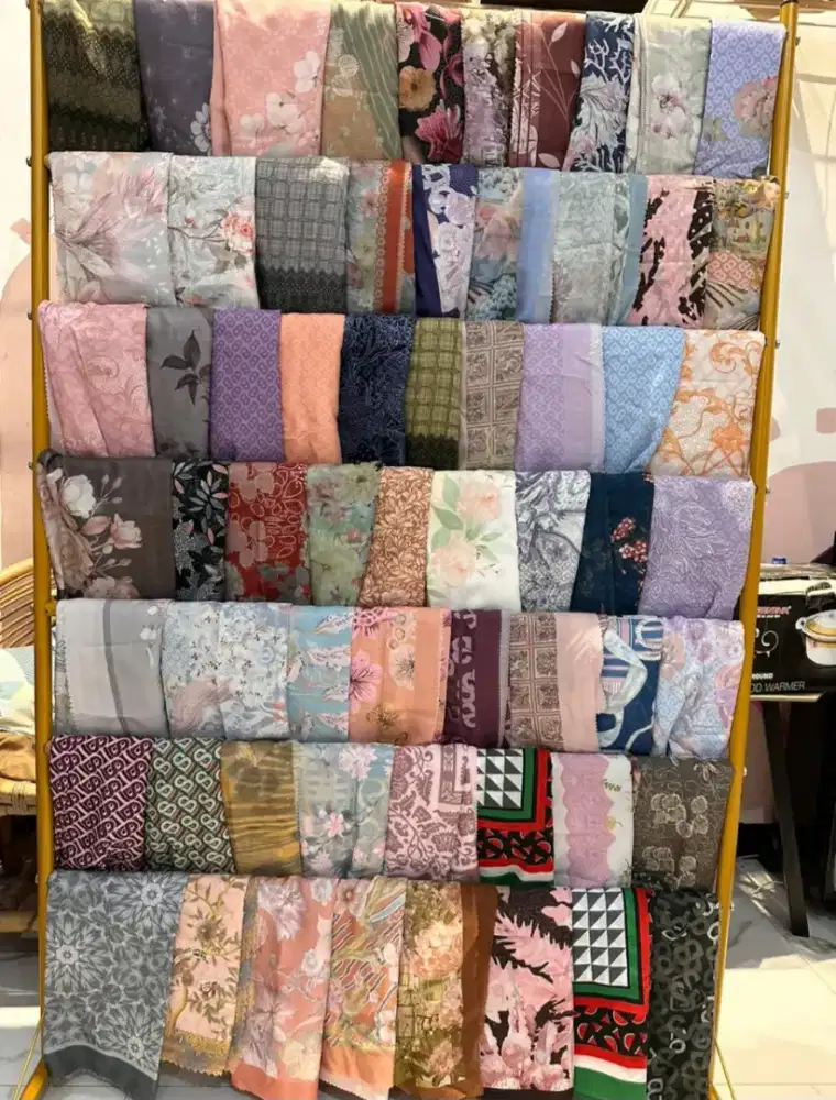 SALE hijab VOAL motif dan polos