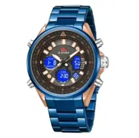 Jam Watch D-Ziner Original Blue Rose Gold, jual harga Muraaahhh!