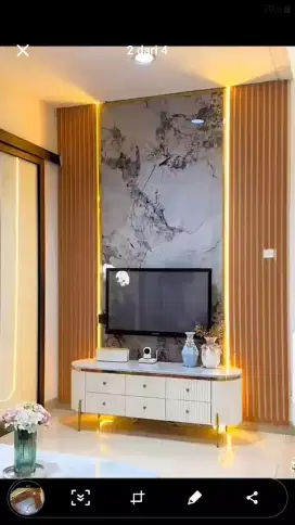 Pasang wall panel dinding . wallpaper dinding dekorasi rumah apartemen