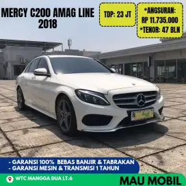 ISTIMEWA 22rb Milles, Mercy C200 AMG Line 2017/2018/2019 Putih
