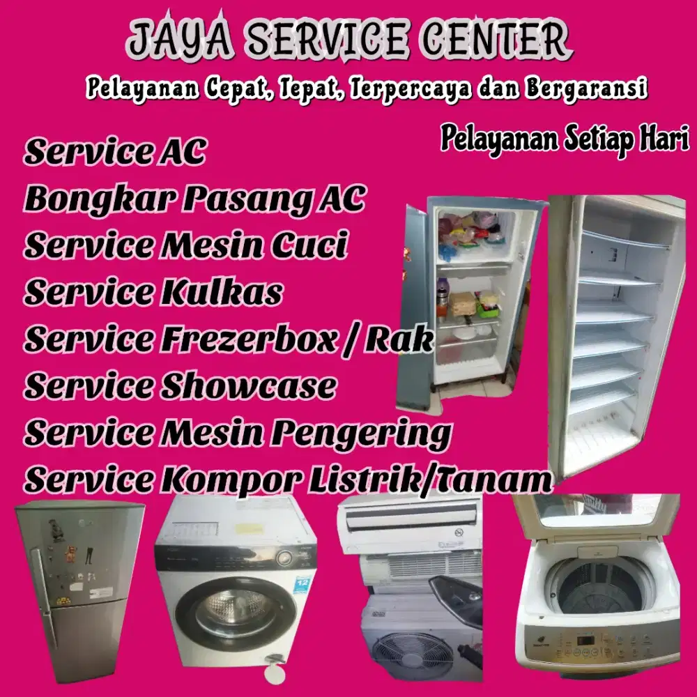 Service Mesin Cuci Bongkar Pasang AC Servis AC Kulkas Frezer Rungkut