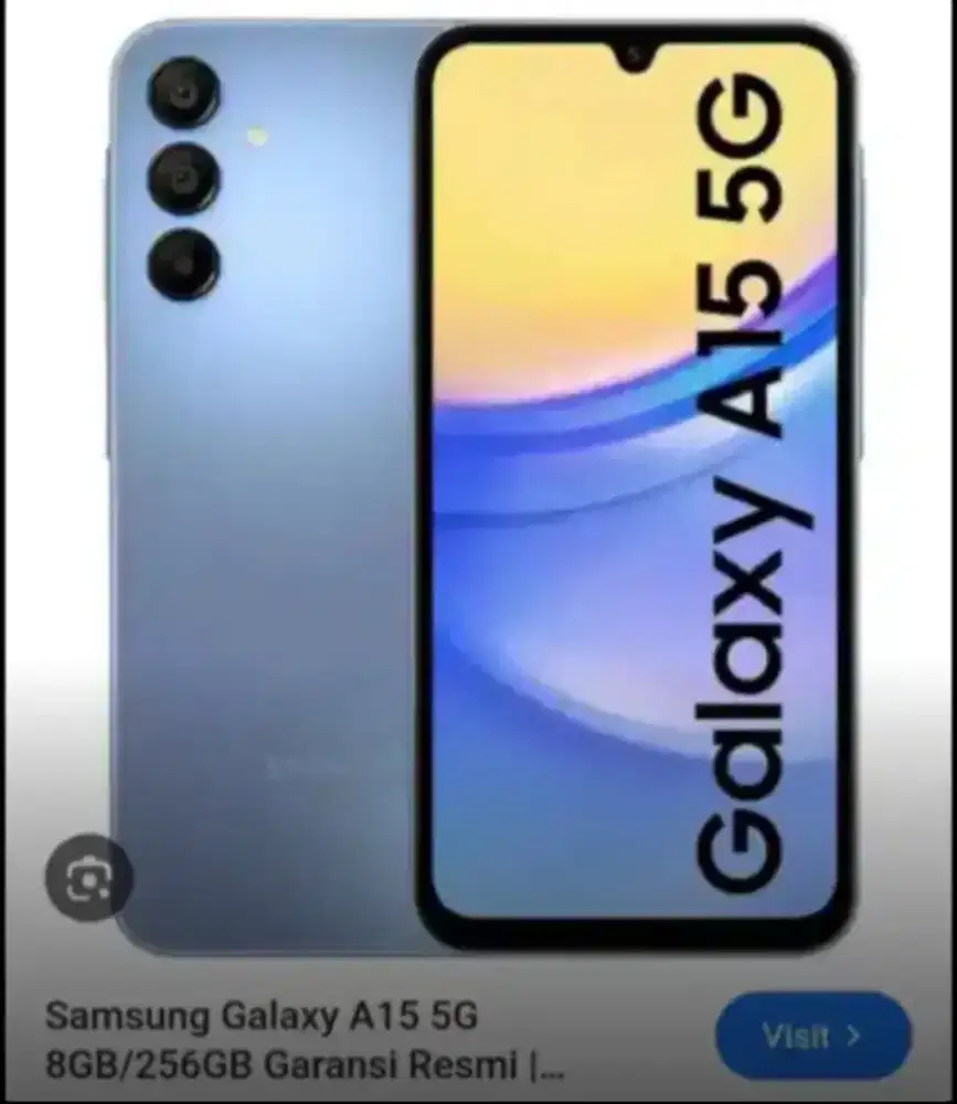 SAMSUNG A 15 5G RAM 8 / 256 GB.BARU 10 BULAN