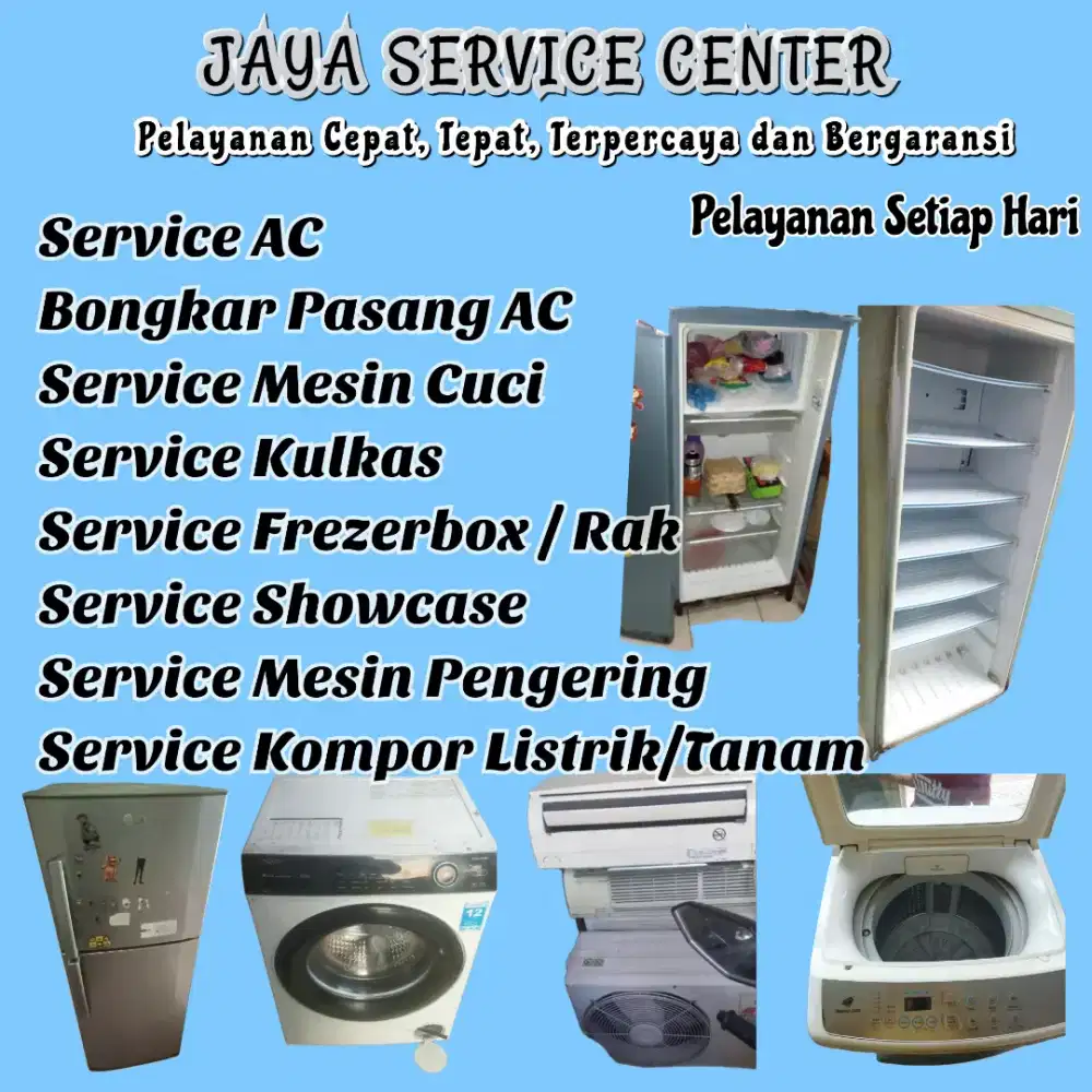 Service Bongkar Pasang AC Servis Mesin Cuci Kulkas Frezer Sambikerep