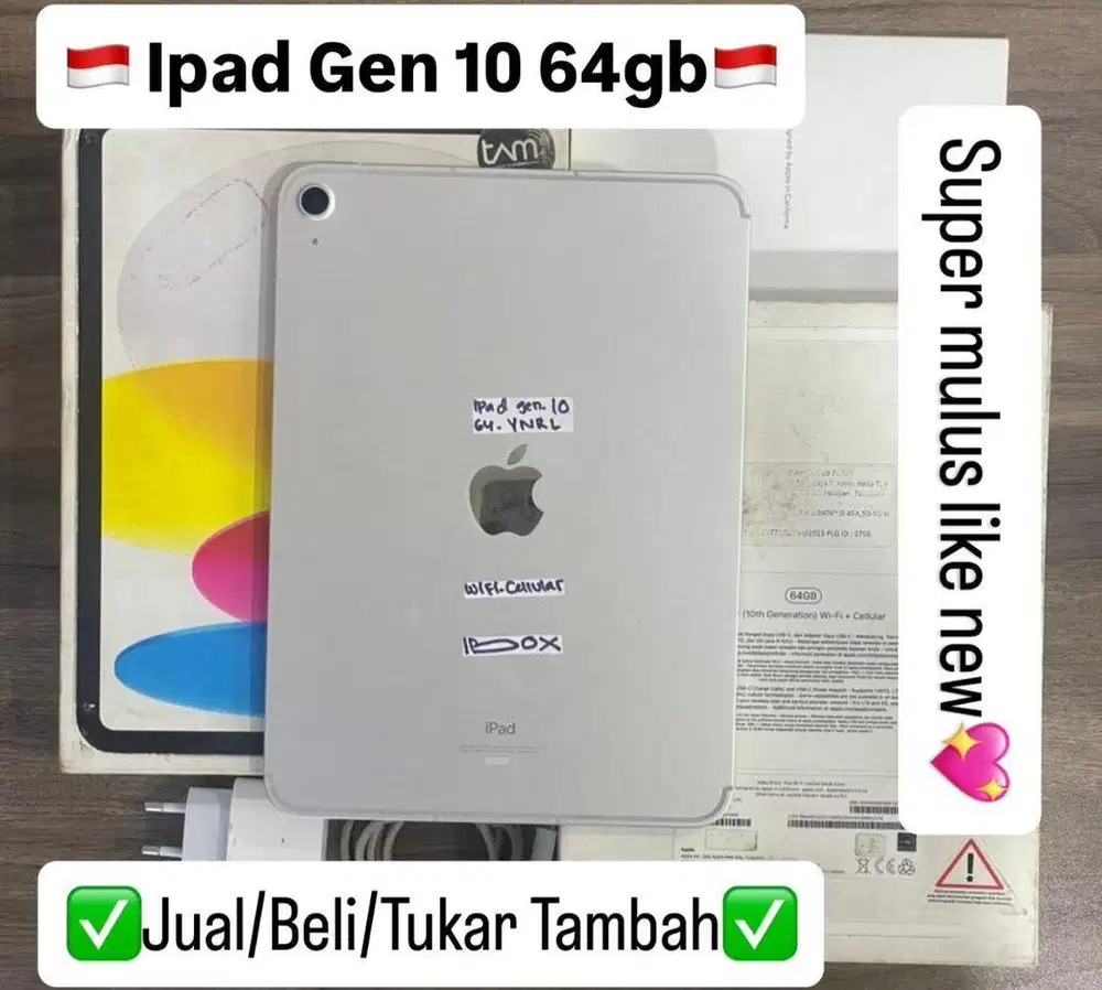 Ipad Gen 10 64 Gb Silver Resmi Ibox Celluler bisa cicilan 0%