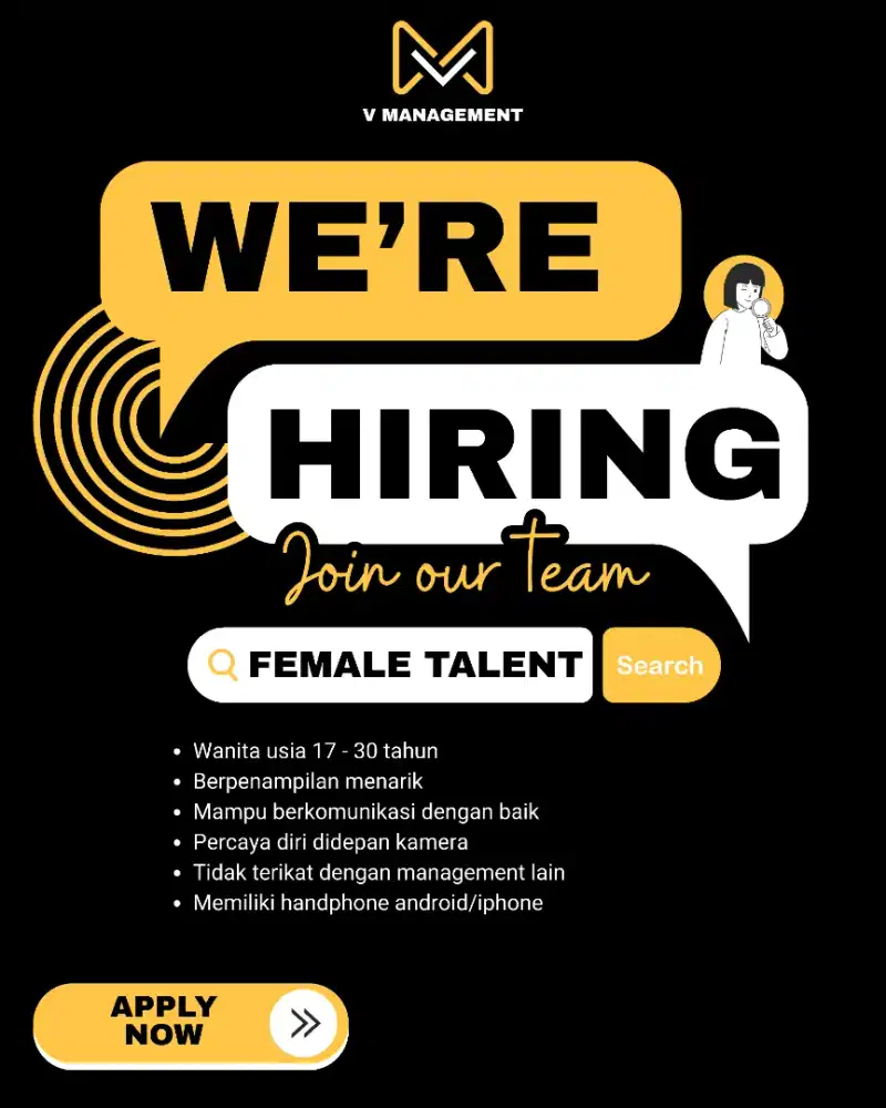 Dicari Talent Wanita