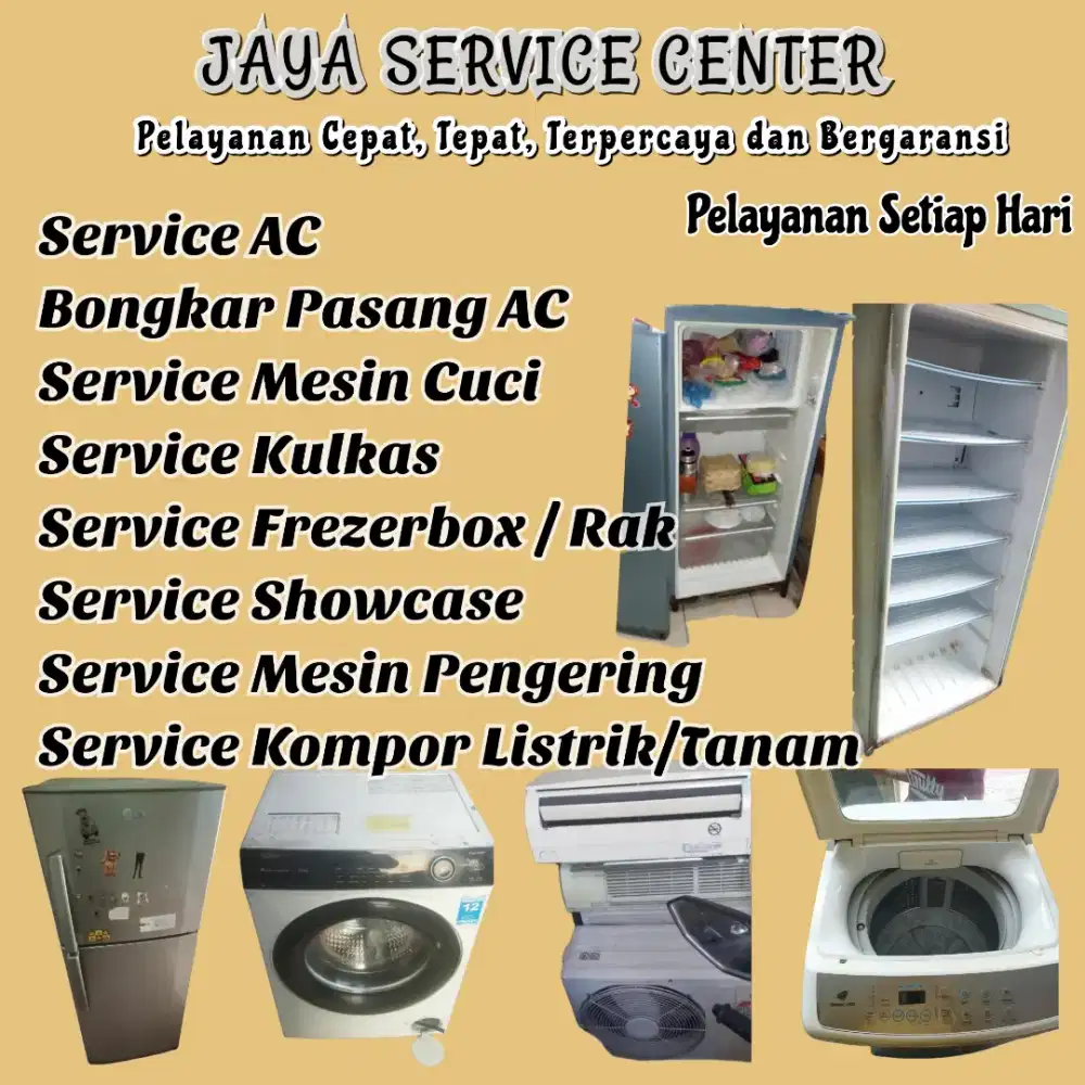 Service Kulkas Frezer Bongkar Pasang AC Servis AC Mesin Cuci Sukolilo