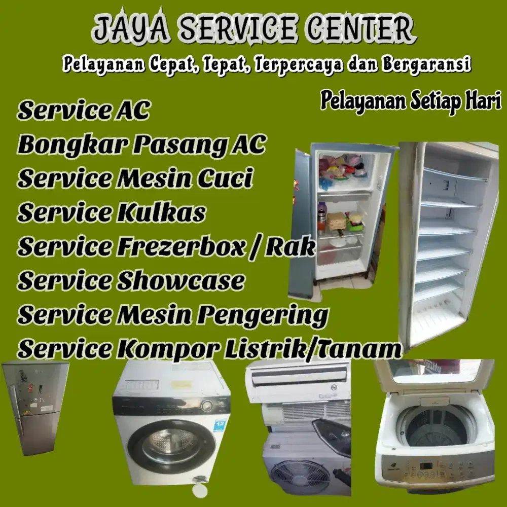 Service Kulkas Frezerbox Bongkar Pasang AC Servis AC Mesin Cuci Tandes