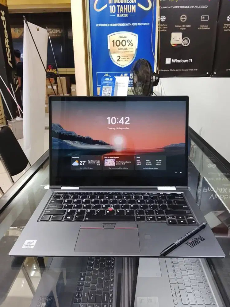 Lenovo ThinkPad X1 Yoga-5Th RAM 16GB SSD 512GB M2 NVMe Layar 14 FHD