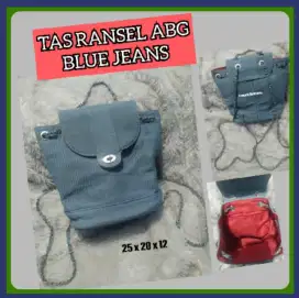 Tas Ransel ABG Blue Jeans Style