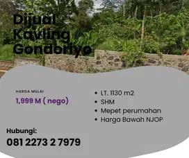 DJUAL BU Cepat Tanah Kavling Gondoriyo Ngaliyan Nego Sejadinya