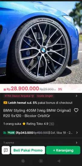 Velg R20 BMW + ban pcd 5x120