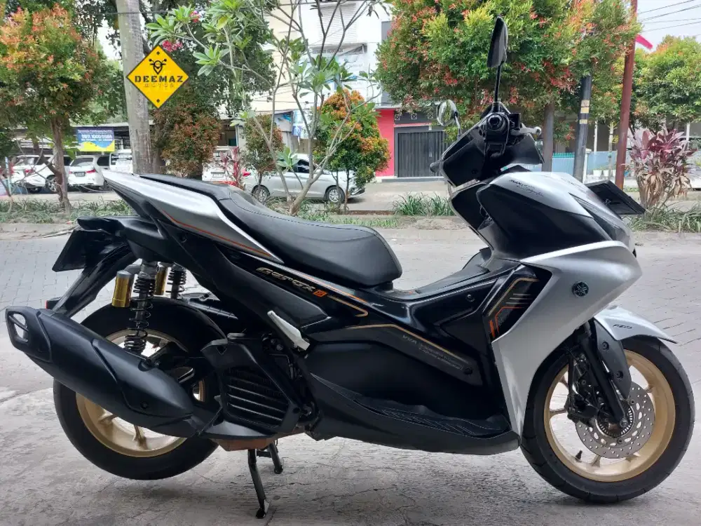(DP 500 Rb)‼️ Aerox S ABS Keyless Connected Silver 2022 Cash & Kredit