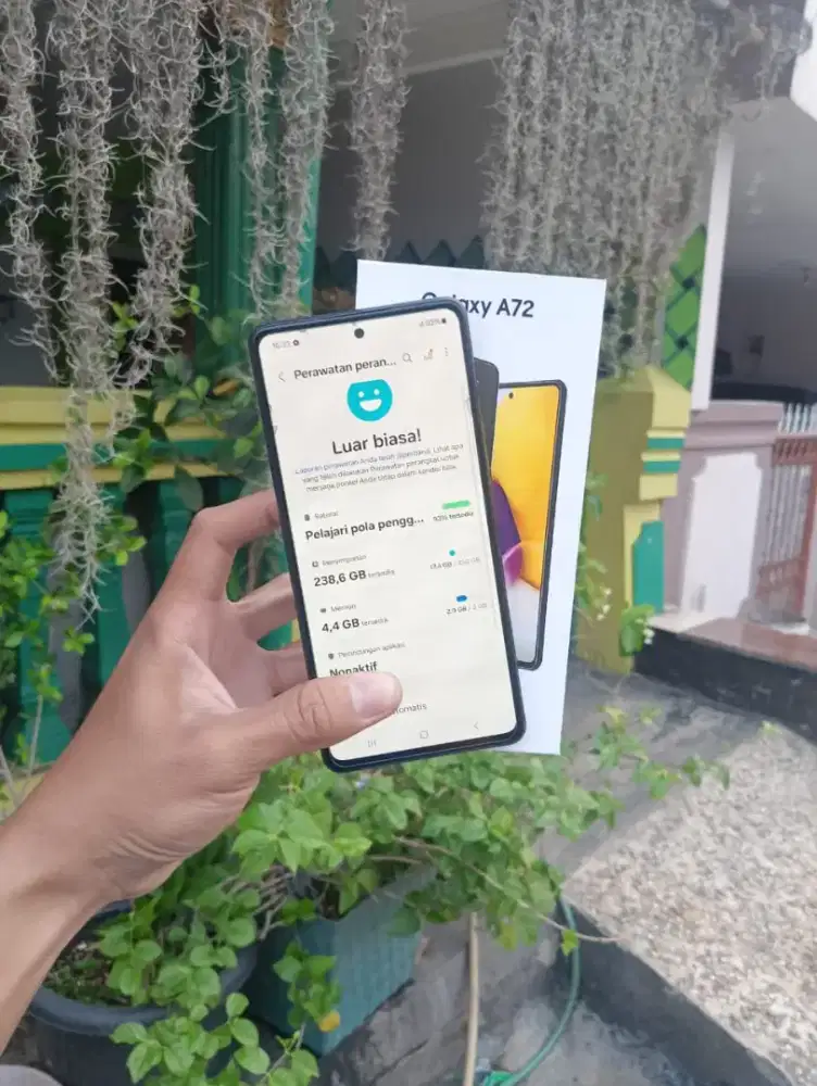samsung galaxy A72 ram 8+4/256gb