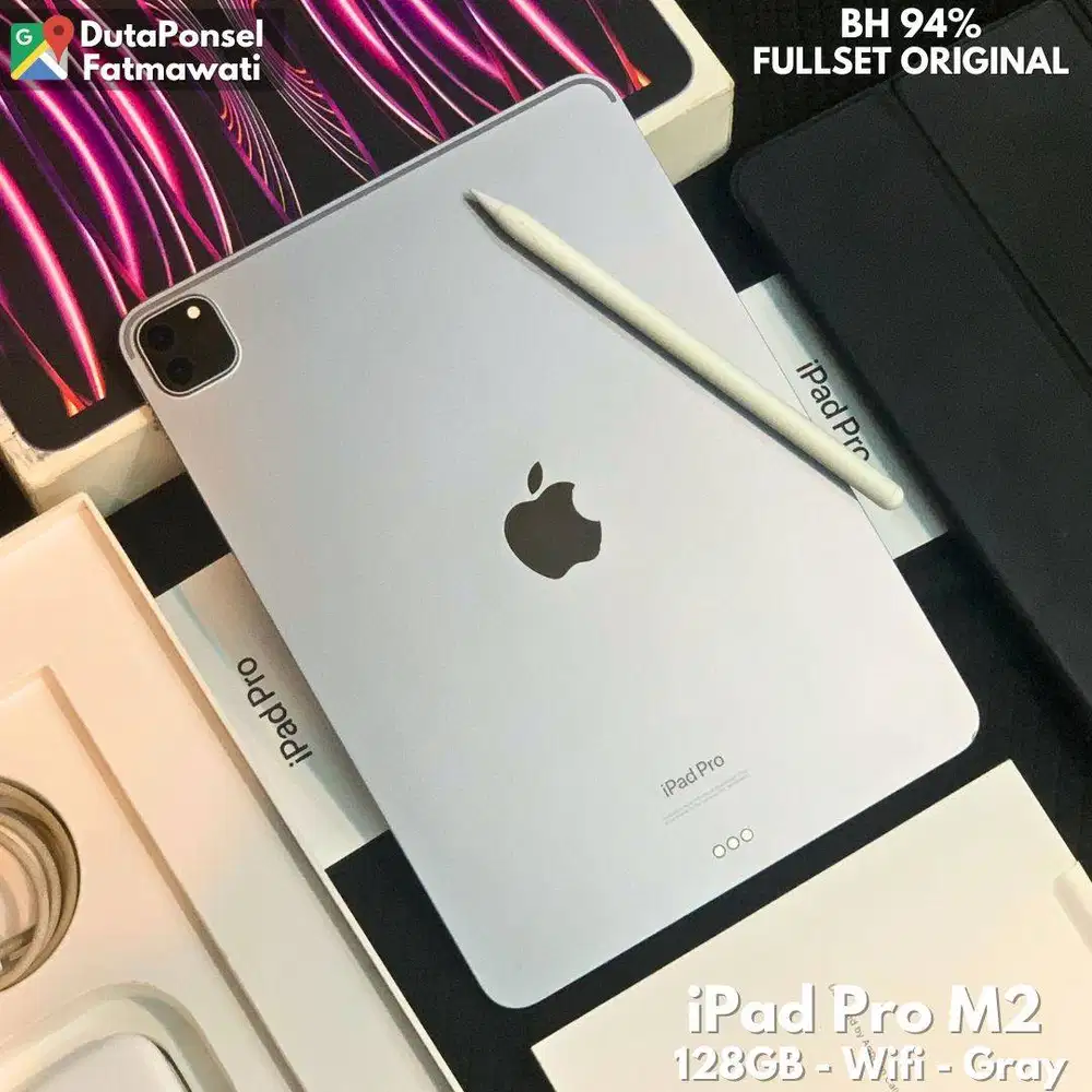 IPAD PRO M2 128GB 11 INCH - WIFI - SET PENCIL LENGKAP ORIGINAL