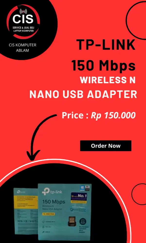 TP-LINK wireless n nano USB
 adapter