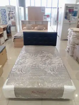 Dijual kasur + headboard ukuran 120×200 & 160×200