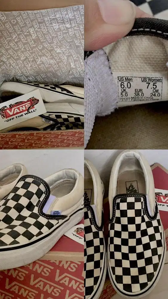 vans checker board (JUAL RUGI)