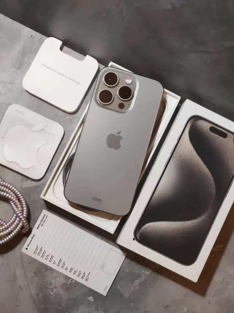 iPhone 15 Pro 128GB NaturalTitanium iBox RESMI INDONESIA