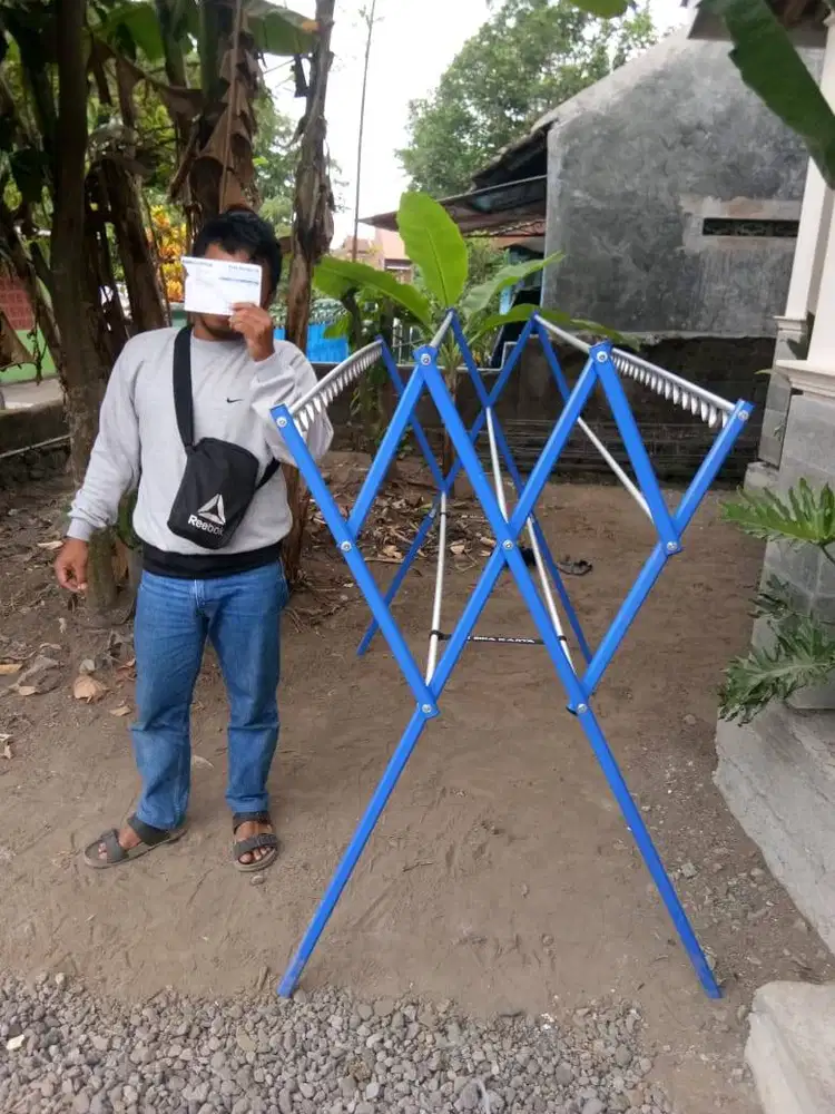Jemuran alumunium hanger Jumbo
