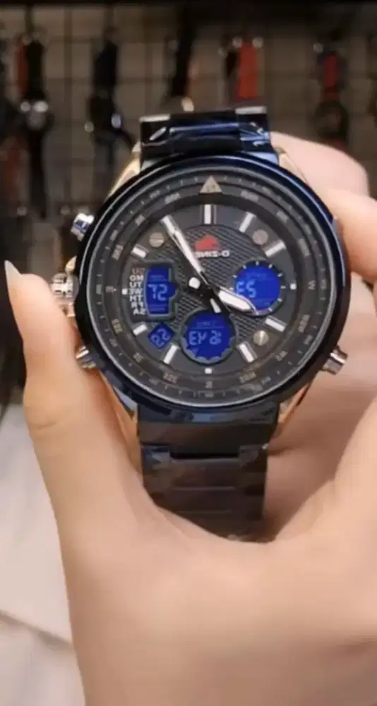 Jam Watch D-Ziner Original Blue Rose Gold, jual harga Muraaahhh!