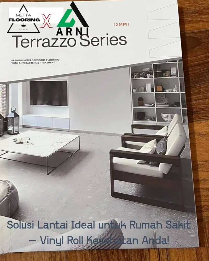 Lantai Rumah Sakit / Vinyl Roll Terazzo Series 2mm