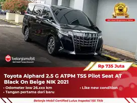 [ GARANSI 5TH ] Toyota Alphard 2.5 G ATPM TSS Pilot Seat AT 2021/2022