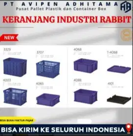 Container Box Plastik Rabbit Keranjang Plastik Industri Tangerang