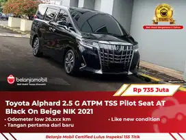[ GARANSI 5TH ] Toyota Alphard 2.5 G ATPM TSS Pilot Seat AT 2021/2022