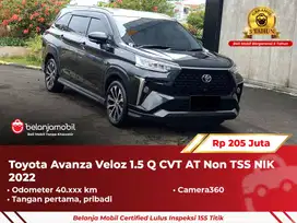 [ GARANSI 5TH ] Toyota Avanza Veloz 1.5 Q CVT AT Non TSS 2022/2023