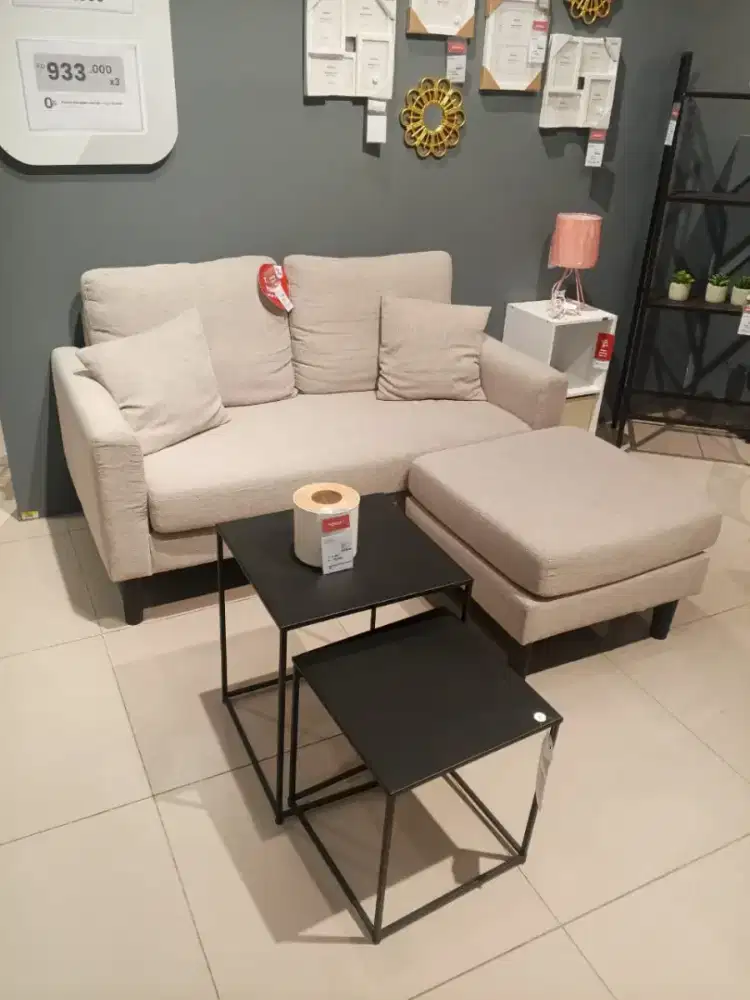 Set sofa 2 sitter dan bangku