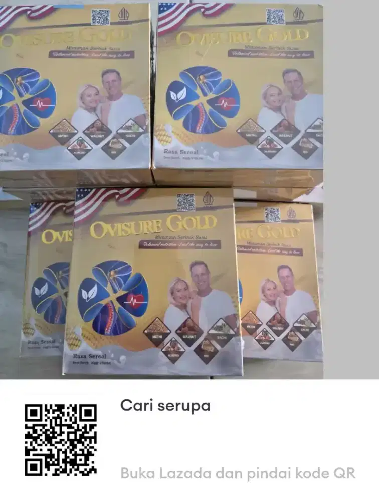 SUSU OVISURE GOLD 1 BOX ISI 12 SACHET 100% ASLI ORIGINAL